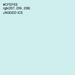 #CFEFEE - Jagged Ice Color Image